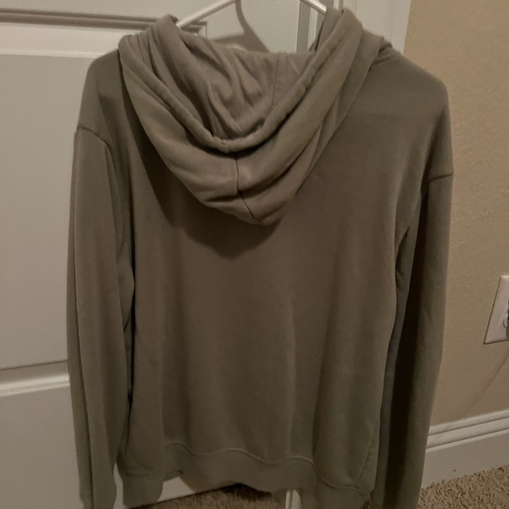 Army green zip up jacket